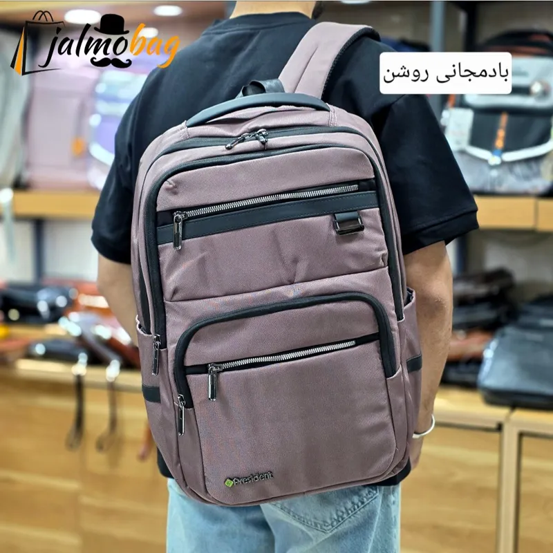 کوله پشتی اسپرت پریزیدنت مناسب لپ تاپ و دانشگاه و روزمره - تصویر 6