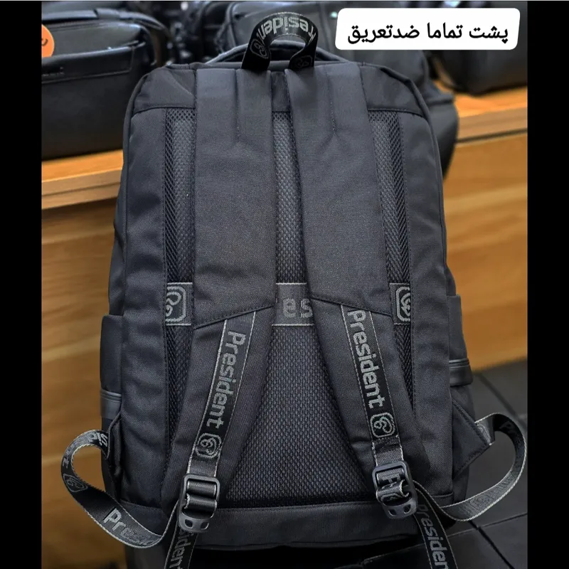 کوله پشتی اسپرت پریزیدنت مناسب لپ تاپ و دانشگاه و روزمره - تصویر 14